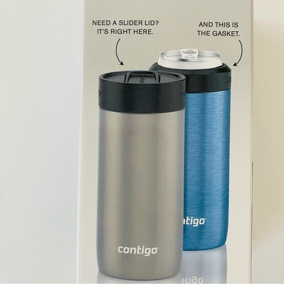Contigo | River North Make It A Double Slim Can Holder Tumbler NWT - Picture 7 of 8